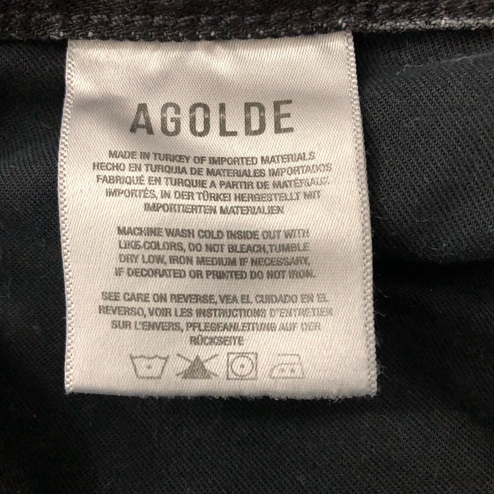 Agolde LA Jeans Women’s Size 31 Black Cargo Wide Leg High Rise - Picture 5 of 12